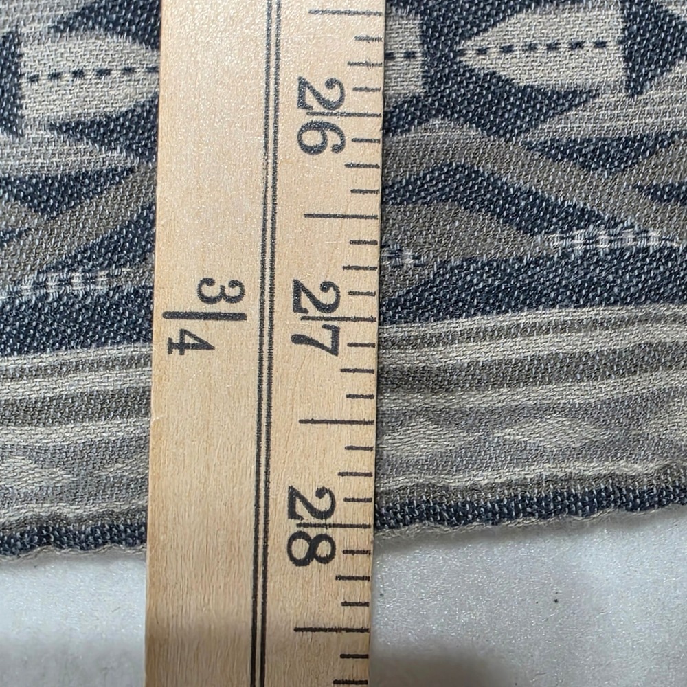 Lucky Brand Button Down Shirt Mens XXL Grey Aztec Southwestern Long Sleeve - Picture 7 of 8